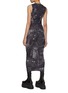 Back View - Click To Enlarge - ACNE STUDIOS - Denim Print Jersey Dress