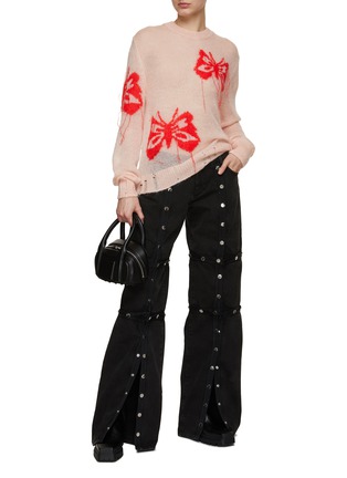 Figure View - Click To Enlarge - ACNE STUDIOS - Butterfly Intarsia Knit Sweater