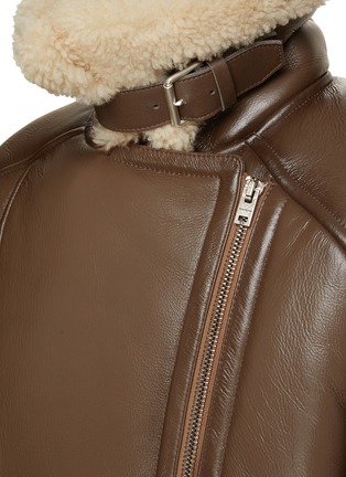  - ACNE STUDIOS - Shearling Leather Biker Jacket