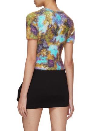 Back View - Click To Enlarge - ACNE STUDIOS - Fluffy Floral Knit Top