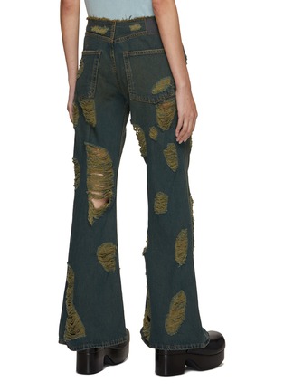 Back View - Click To Enlarge - ACNE STUDIOS - Ripped Loose Fit Jeans