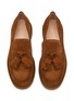 Detail View - Click To Enlarge - GIANVITO ROSSI - Suede Tasselled Loafers