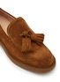 Detail View - Click To Enlarge - GIANVITO ROSSI - Suede Tasselled Loafers