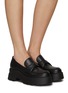 Figure View - Click To Enlarge - GIANVITO ROSSI - Flat Leather Loafers