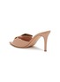  - GIANVITO ROSSI - 85 Half Bow Leather Heeled Sandals