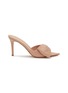 Main View - Click To Enlarge - GIANVITO ROSSI - 85 Half Bow Leather Heeled Sandals