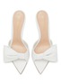 Detail View - Click To Enlarge - GIANVITO ROSSI - 85 Half Bow Leather Heeled Sandals