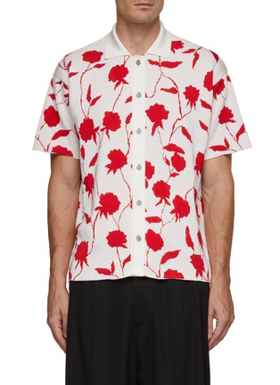 Main View - Click To Enlarge - JACQUEMUS - La Chemise Maille Rosa Shirt