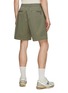 Back View - Click To Enlarge - SOLID HOMME - Cotton Nylon Blend Drawstring Shorts