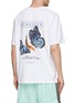 Back View - Click To Enlarge - SOLID HOMME - Printed Cotton Loose Fit T-Shirt
