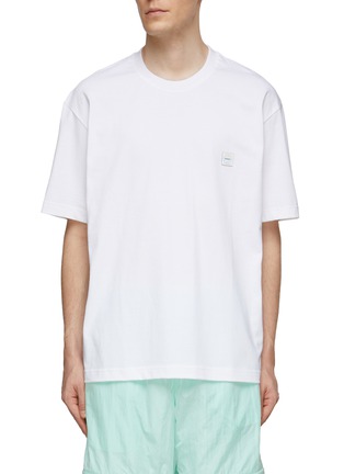 Main View - Click To Enlarge - SOLID HOMME - Printed Cotton Loose Fit T-Shirt