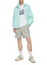 Figure View - Click To Enlarge - SOLID HOMME - Cotton Nylon Blend Shorts