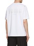 Back View - Click To Enlarge - SOLID HOMME - Cotton Back Logo T-Shirt