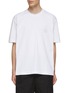 Main View - Click To Enlarge - SOLID HOMME - Cotton Back Logo T-Shirt