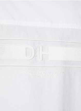  - SOLID HOMME - Logo Embroidered Back Cotton Shirt