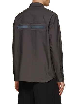 Back View - Click To Enlarge - SOLID HOMME - Logo Embroidered Shirt