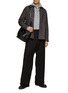 Figure View - Click To Enlarge - SOLID HOMME - Logo Embroidered Shirt