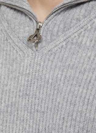  - SOLID HOMME - High Neck Half Zip Sweater