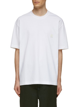 Main View - Click To Enlarge - SOLID HOMME - Chest Patch Logo Embroidered T-Shirt
