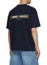 Back View - Click To Enlarge - SOLID HOMME - Chest Patch Logo Embroidered T-Shirt