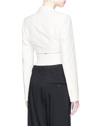 Back View - Click To Enlarge - STELLA MCCARTNEY - 'Abigail' corset waist tailored jacket