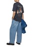 Figure View - Click To Enlarge - SOLID HOMME - Butterfly Printed Back T-Shirt
