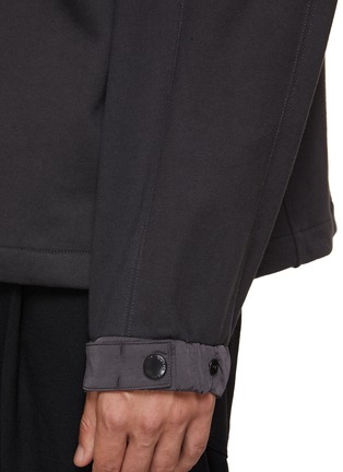 - SOLID HOMME - Half Button Chest Pocket Hoodie