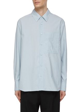 Main View - Click To Enlarge - SOLID HOMME - Chest Pocket Shirt