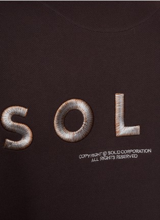  - SOLID HOMME - Logo Embroidery Sweatshirt