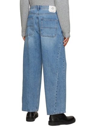 Back View - Click To Enlarge - SOLID HOMME - Wide Leg Jeans