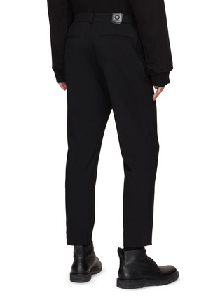 Back View - Click To Enlarge - SOLID HOMME - Pleated Cropped Pants
