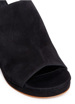 Detail View - Click To Enlarge - CLERGERIE - 'Abrice' suede mules