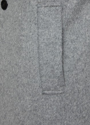  - SOLID HOMME - Single Breasted Hairy Texture Coat