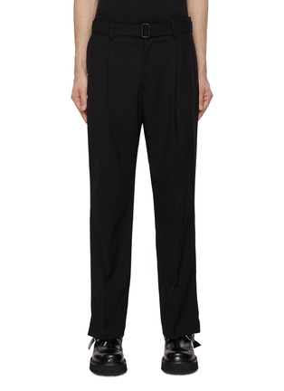 Main View - Click To Enlarge - SOLID HOMME - Pleated Belted Pants