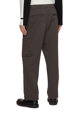 Back View - Click To Enlarge - SOLID HOMME - Cotton Jersey Jogger Pants