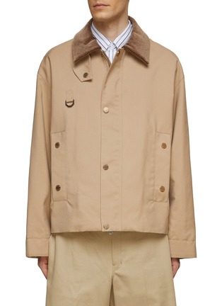 Main View - Click To Enlarge - SOLID HOMME - Cropped Barbour Jacket