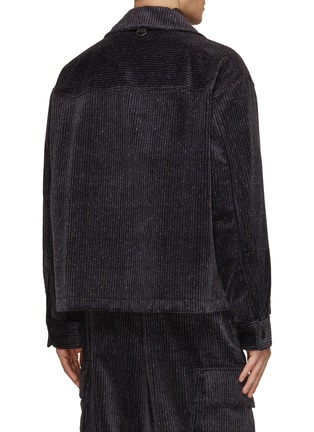 Back View - Click To Enlarge - SOLID HOMME - Corduroy Shirt Jacket