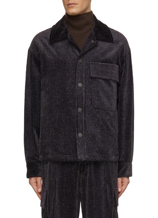 Main View - Click To Enlarge - SOLID HOMME - Corduroy Shirt Jacket