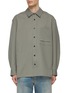 Main View - Click To Enlarge - SOLID HOMME - Oversized Pocket Shirt