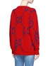 Back View - Click To Enlarge - GUCCI - 'GucciGhost' intarsia wool sweater