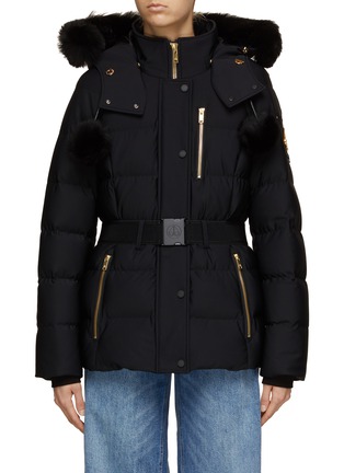 Main View - Click To Enlarge - MOOSE KNUCKLES - Gold Cambria Shearling Jacket