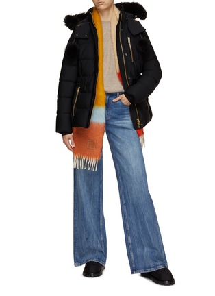 Figure View - Click To Enlarge - MOOSE KNUCKLES - Gold Cambria Shearling Jacket