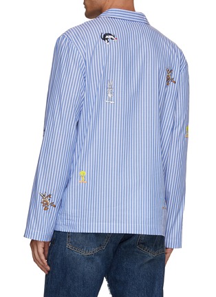 Back View - Click To Enlarge - MAISON LABICHE - Germain Loony Tunes All Over Patches Cotton Shirt
