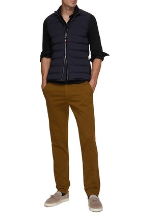 Figure View - Click To Enlarge - ORLEBAR BROWN - Fitzroy Ribbed Collar Quilted Vest