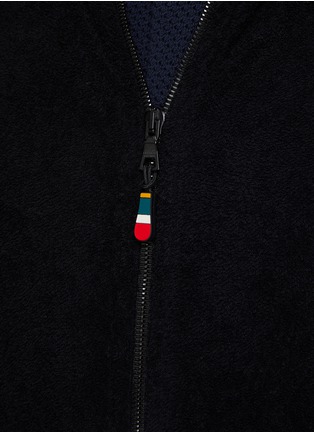 - ORLEBAR BROWN - Mathers Mix Texture Zip Up Hoodie