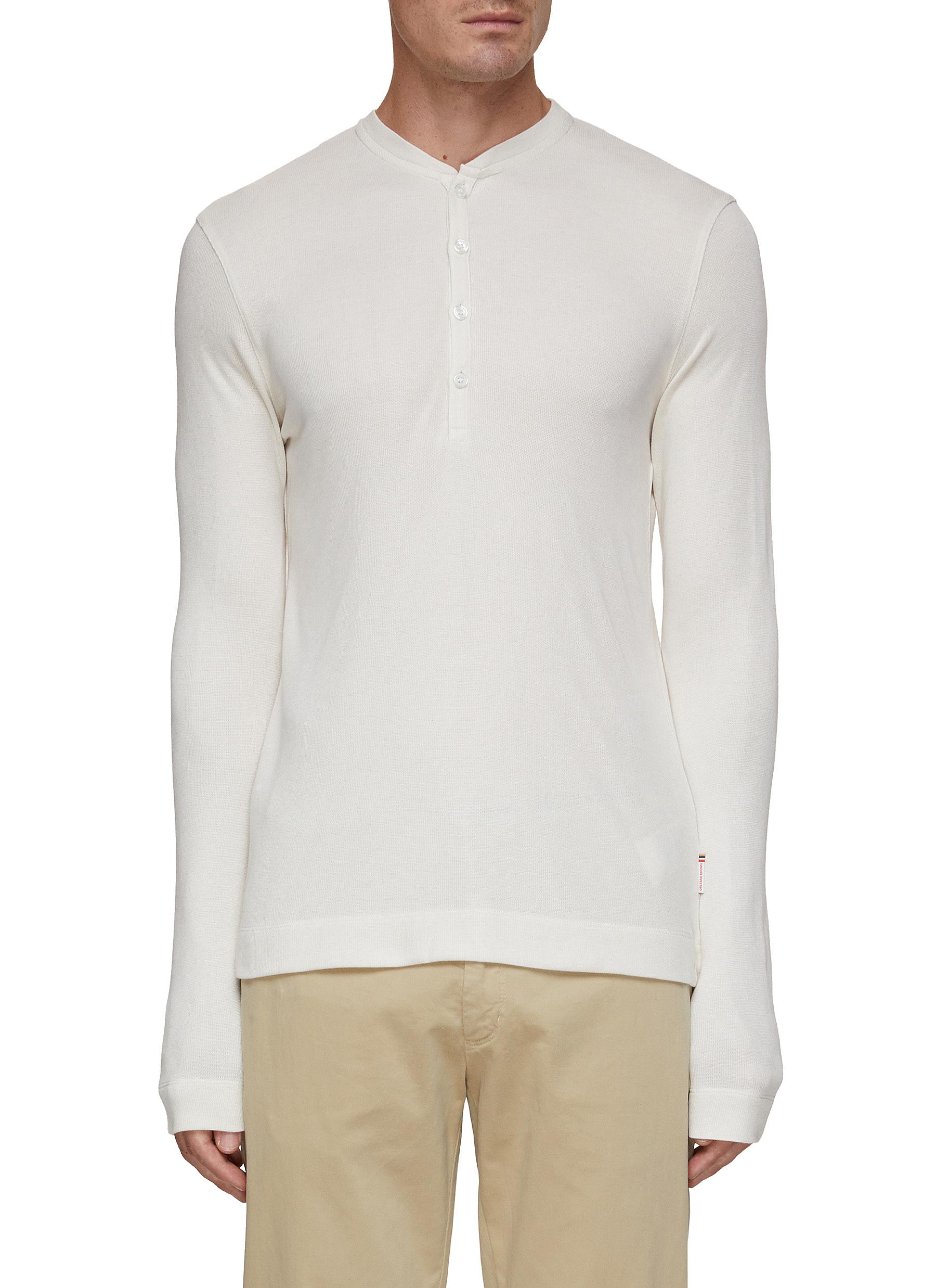 ORLEBAR BROWN Harrison Cashmere Henley Sweater Men Lane Crawford