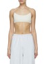 Main View - Click To Enlarge - JOAH BROWN - Open Back Ribbed Knit Bra Top