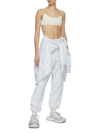 Figure View - Click To Enlarge - JOAH BROWN - Open Back Ribbed Knit Bra Top