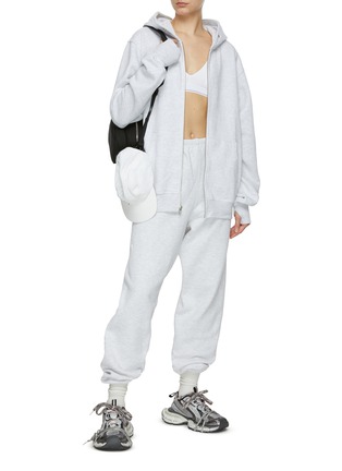Figure View - Click To Enlarge - JOAH BROWN - Empire Cotton Blend Hoodie