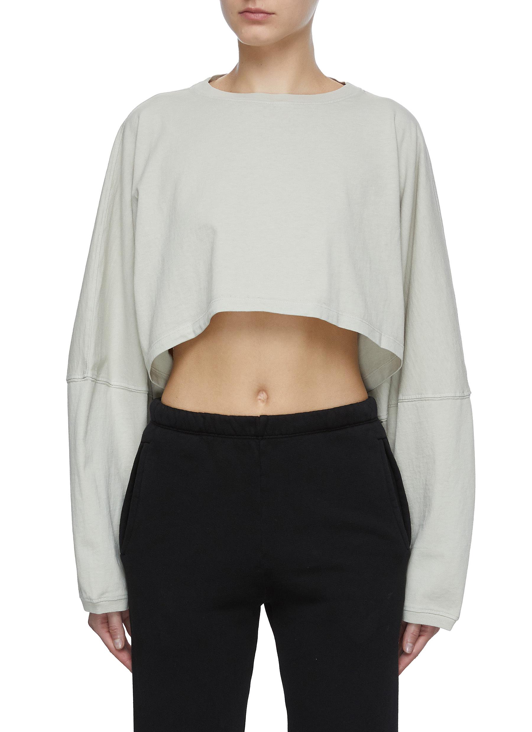 JOAH BROWN Slouchy Cropped Top